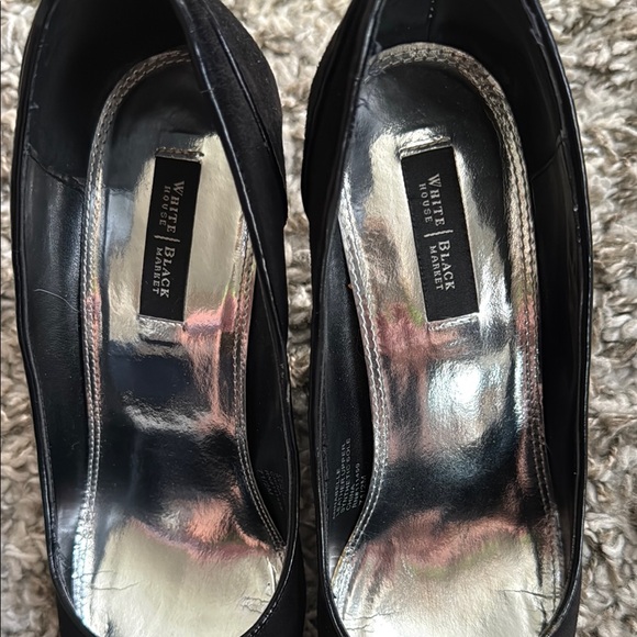 WHBM Black Suede Wedges for Women - Picture 2 of 13